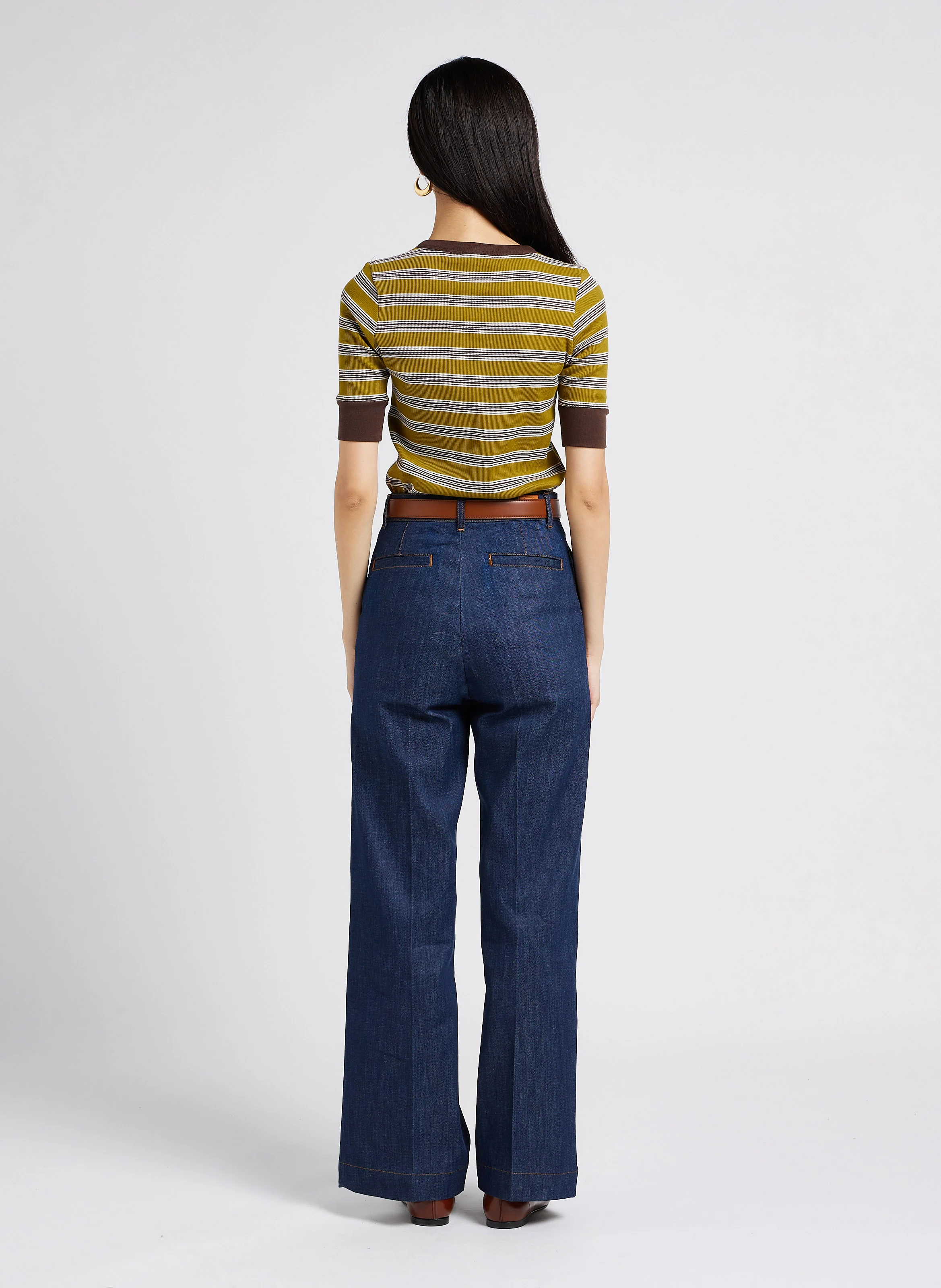 CALIFORNIA - Jean boot-cut en coton mélangé| Bleu