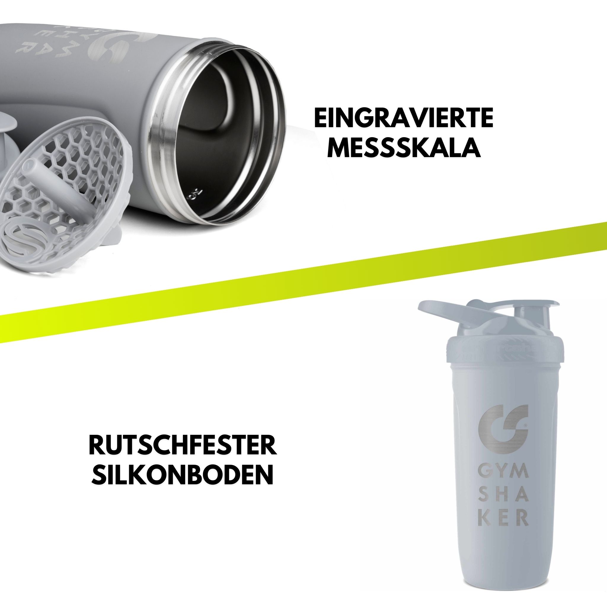 GYMSHAKER Protein Shaker Edelstahl