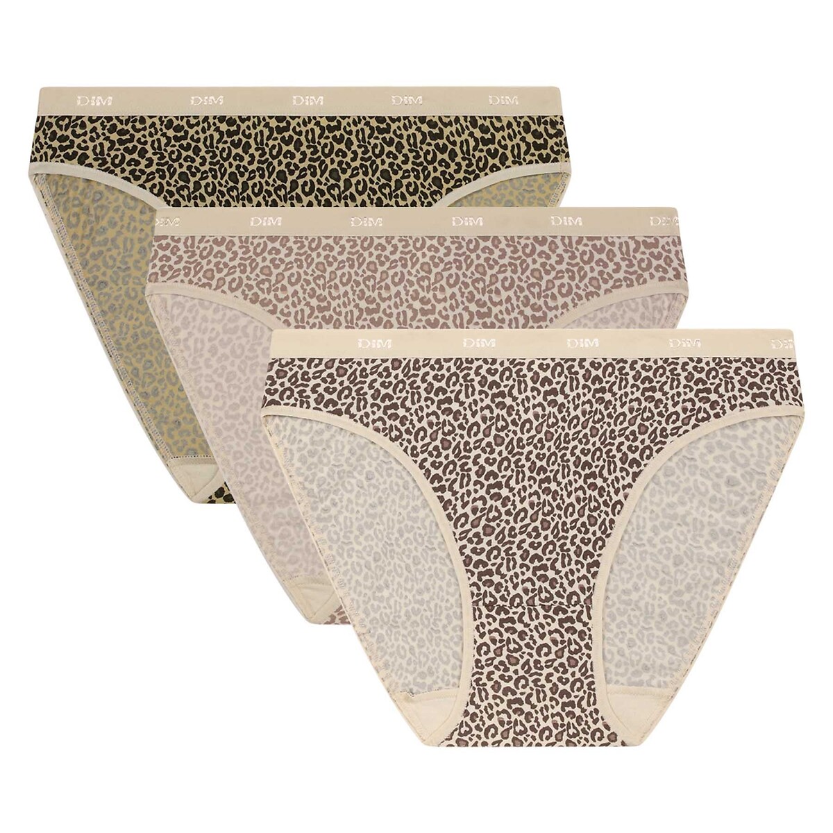 DIM<br>Set van 3 slips les pockets stretch katoen