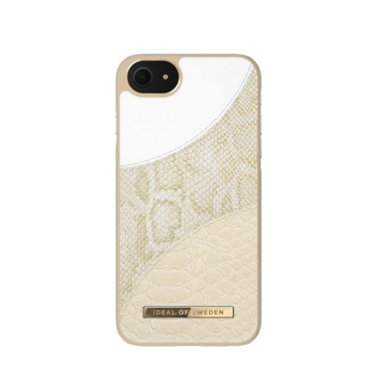 iPhone SE (2022/2020) / 8 / 7 / 6S Hardcase Hülle Atelier Case (IDACSS21-I7-270) - Cream Gold Snake