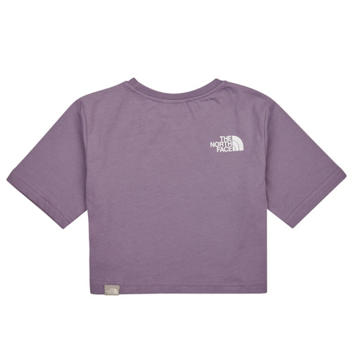 The North Face - GIRLS S/S CROP SIMPLE DOME TEE - Violet