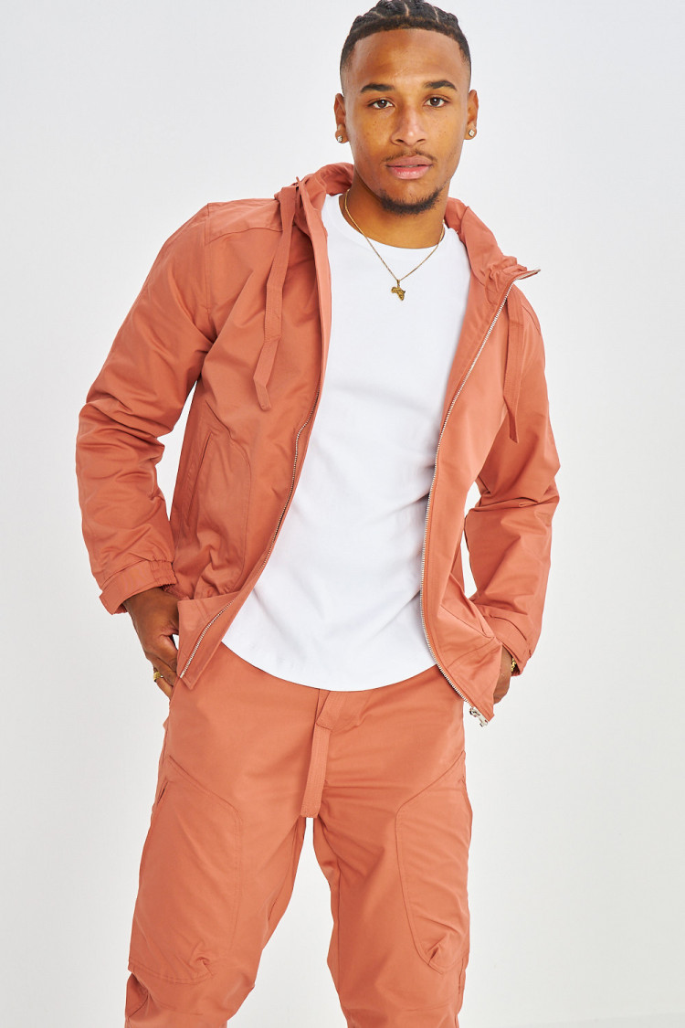 Ensemble 2 pièces veste zippé + pantalon rose