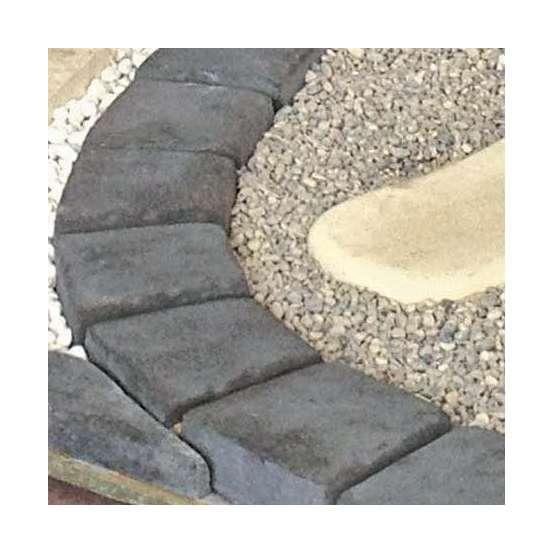 Pavé Tour d'arbre en pierre, ton anthracite L. 17 cm (1,8kg)