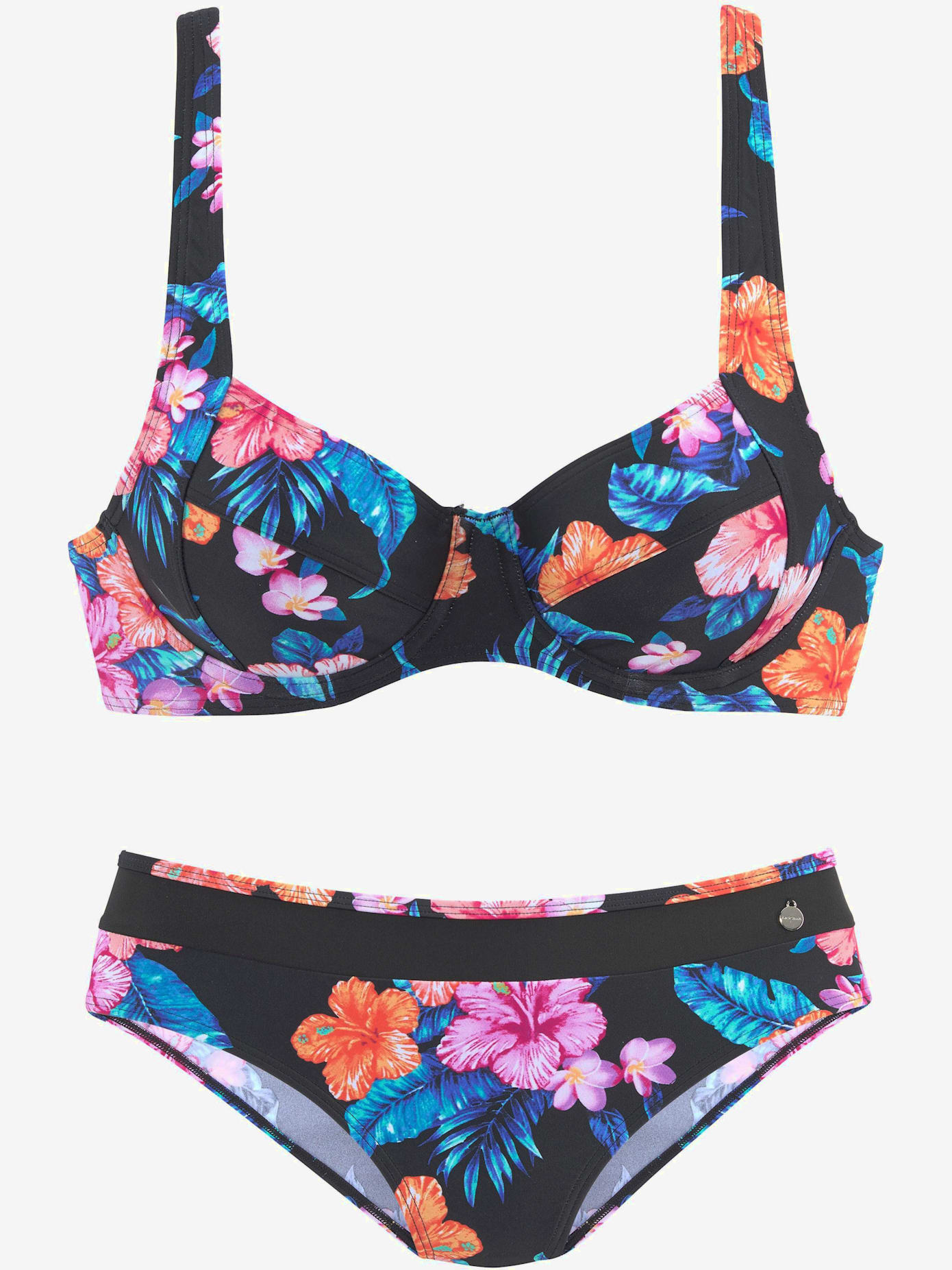 Maillot de bain à armatures imprimé hawaï tendance signé lascana