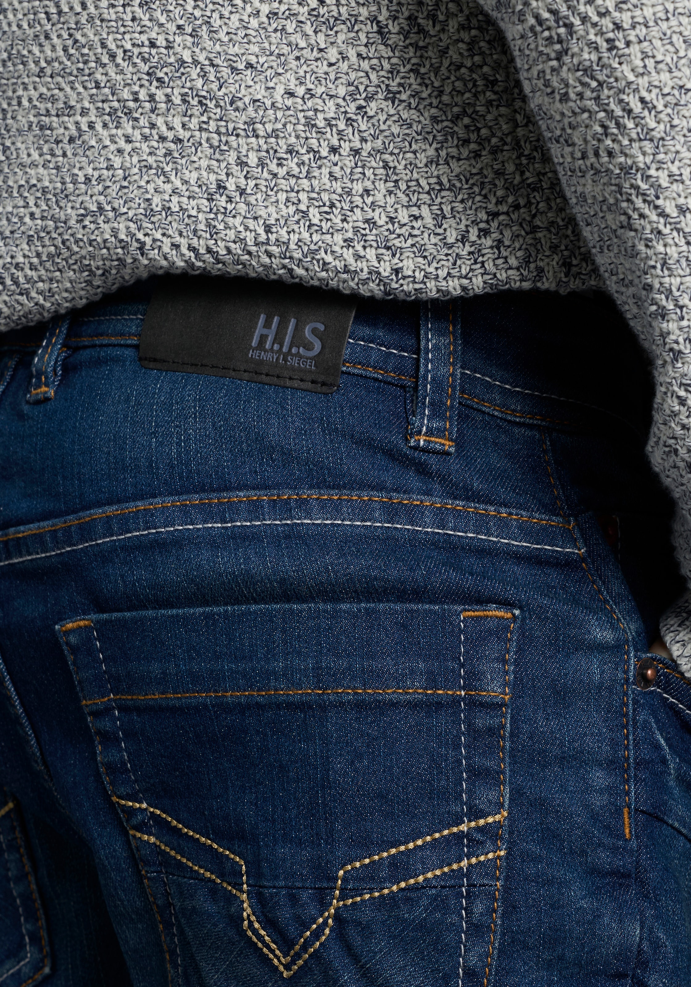 H.I.S Relax-fit-Jeans »Stretchjeans in gerader Form«, NEU: H.I.S für TEENS! Gerade Jeans in authentischer Waschung