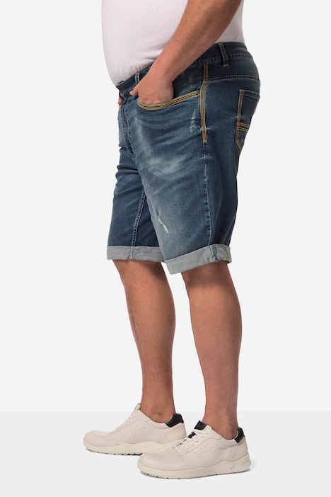 John F. Gee Jeans-Bermuda, Kontraste, 5-Pocket, bis 74