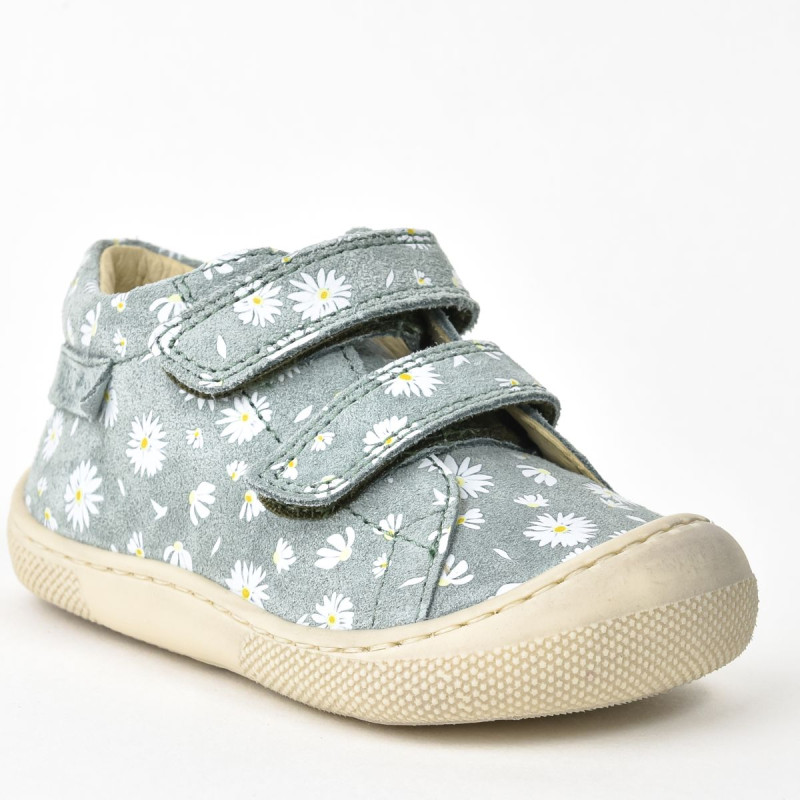 Naturino Naturino Barefoot Amur Velcros Print Marguerites Sauge