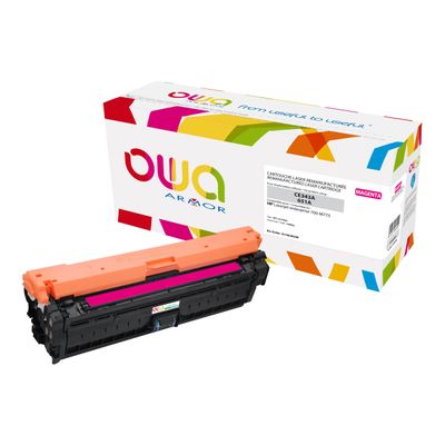Cartouche laser compatible HP 651A - magenta - Owa K15838OW