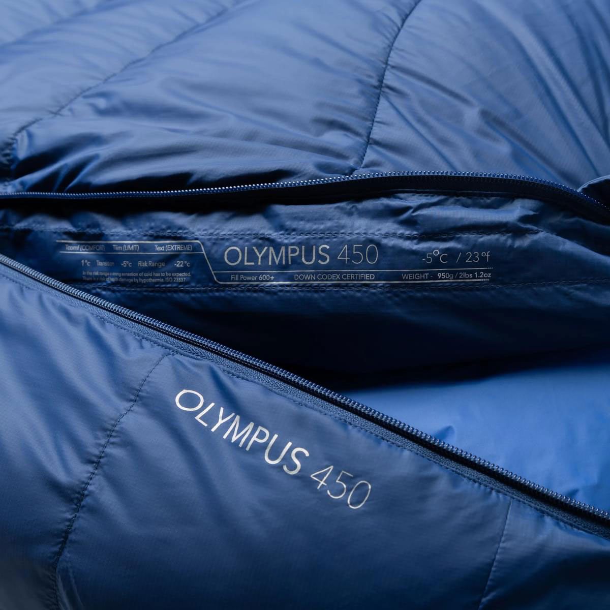 Mountain Equipment Olympus 450 Regular Daunenschlafsack admiral blue