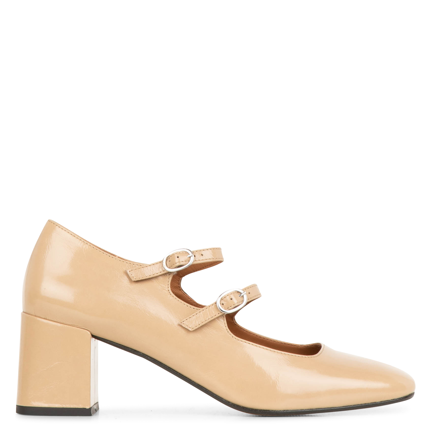 IRVING - Babies à brides en cuir| Beige