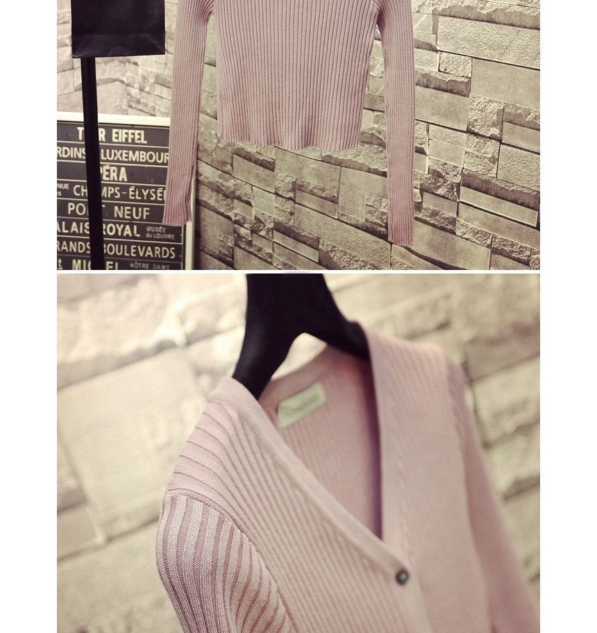 Yupina - Cropped geribbeld vest
