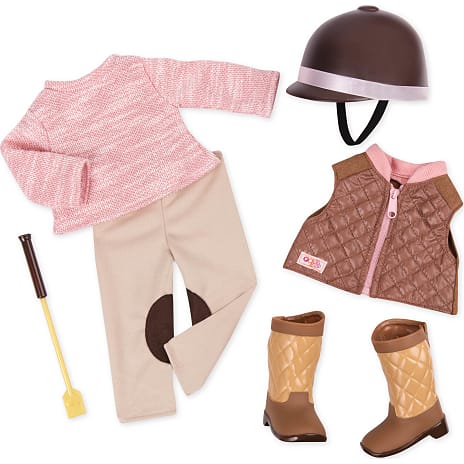 OUR GENERATION DELUXE RIDE OUTFIT: Ekskl. dukke