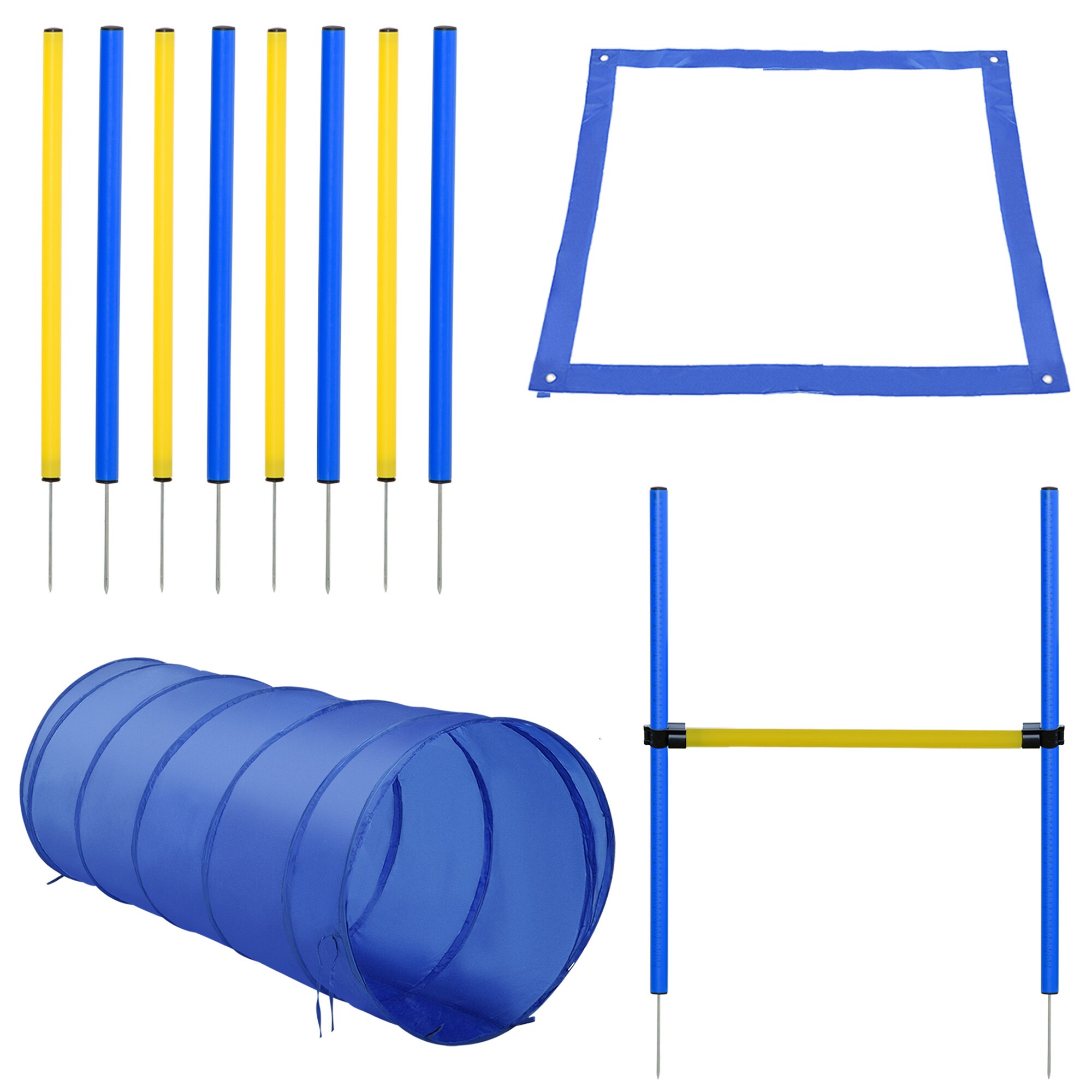 PawHut Hundesport blau, gelb