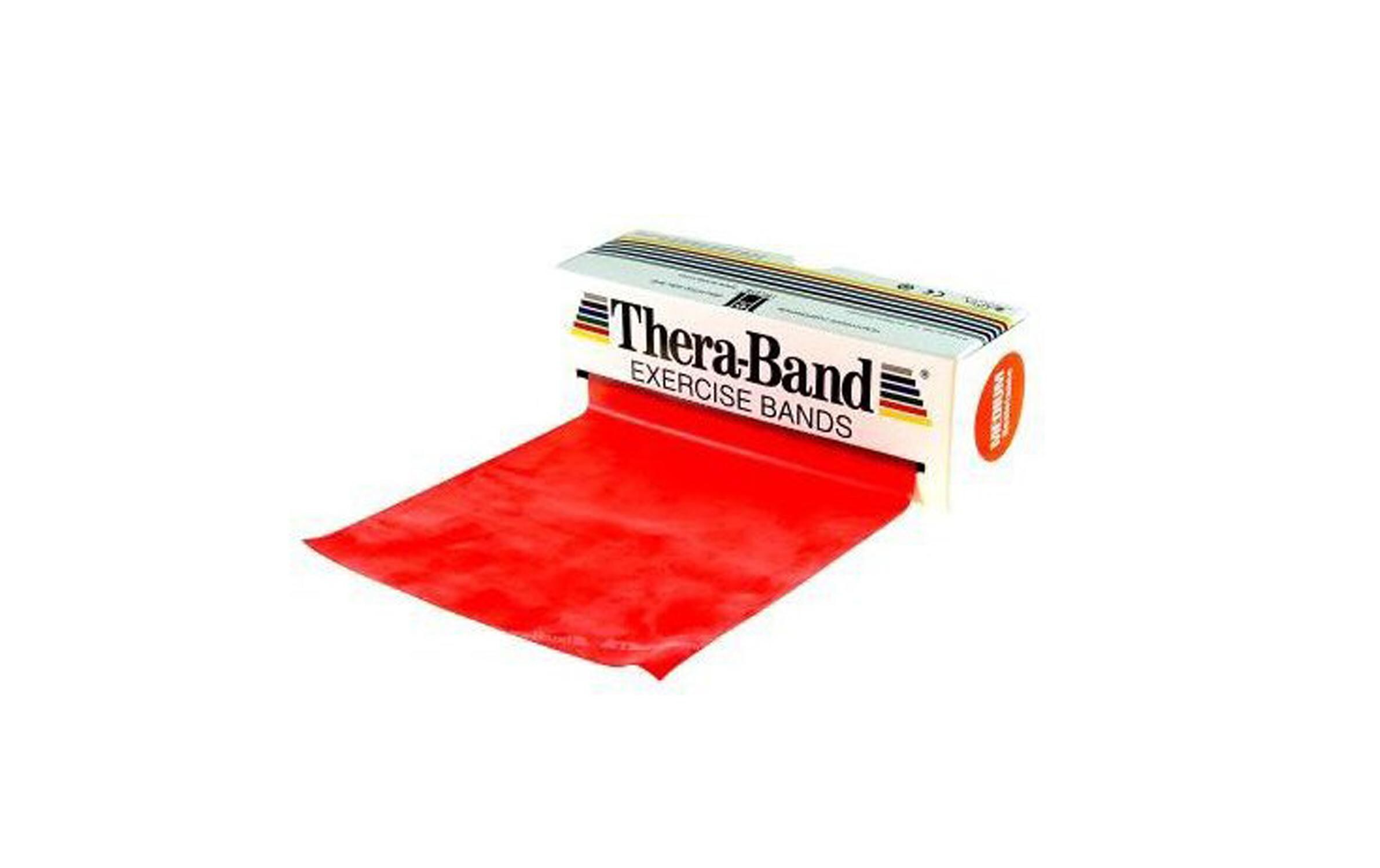 Fitnessband Rot, mittel stark, 45.7 m<br>Übungsband
