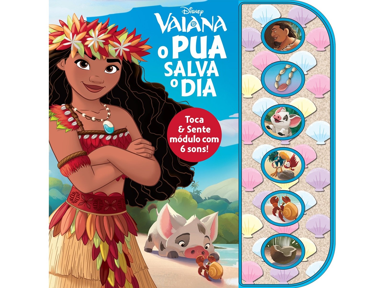 LIVRO VAIANA - O PUA SALVA O D DISNEY