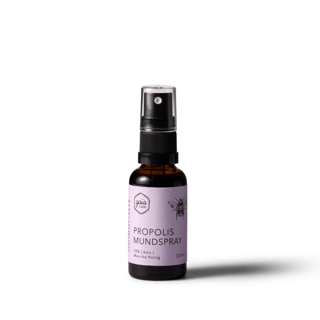 gaia care Mundspray mit Propolis, Anis & Manuka Honig