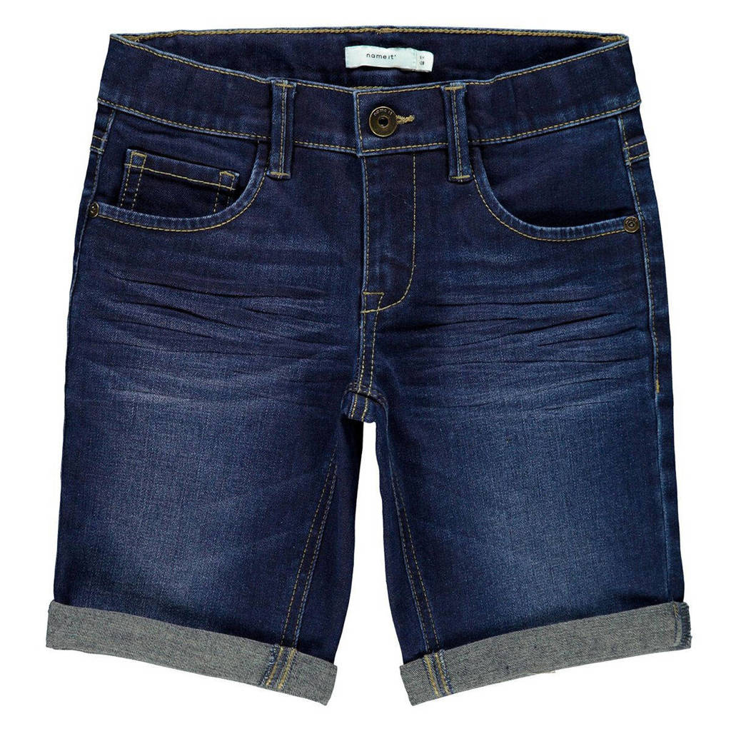 NAME IT slim fit denim bermuda medium blue denim
