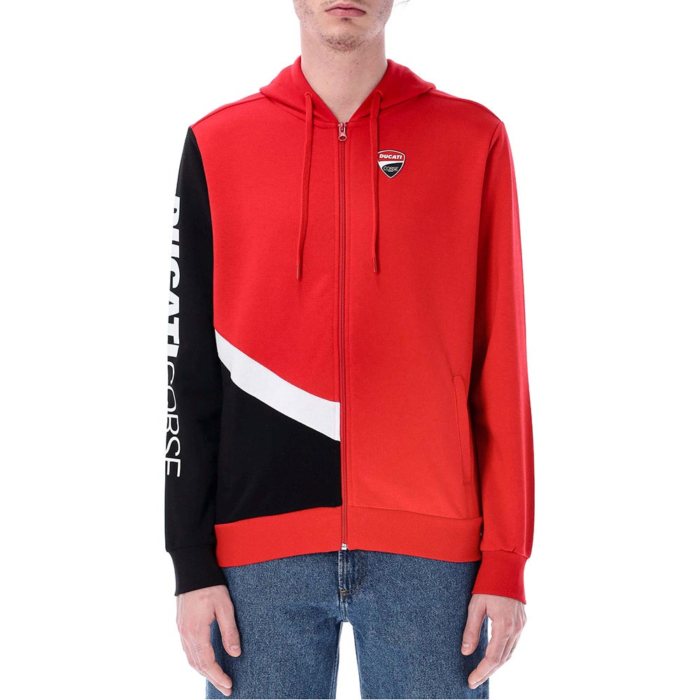 ducati racing - Sweat zippé à capuche Corse - 2023 Rouge / Noir