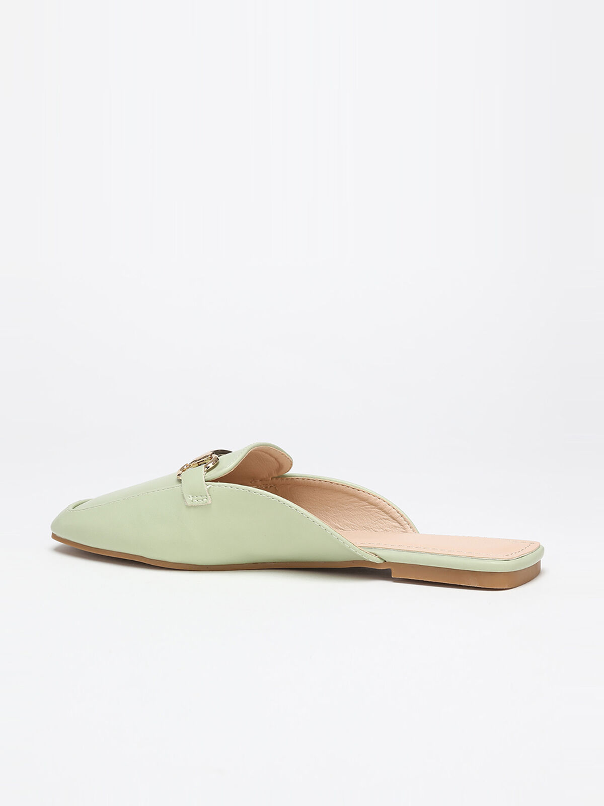 Mules mocassins- Vert