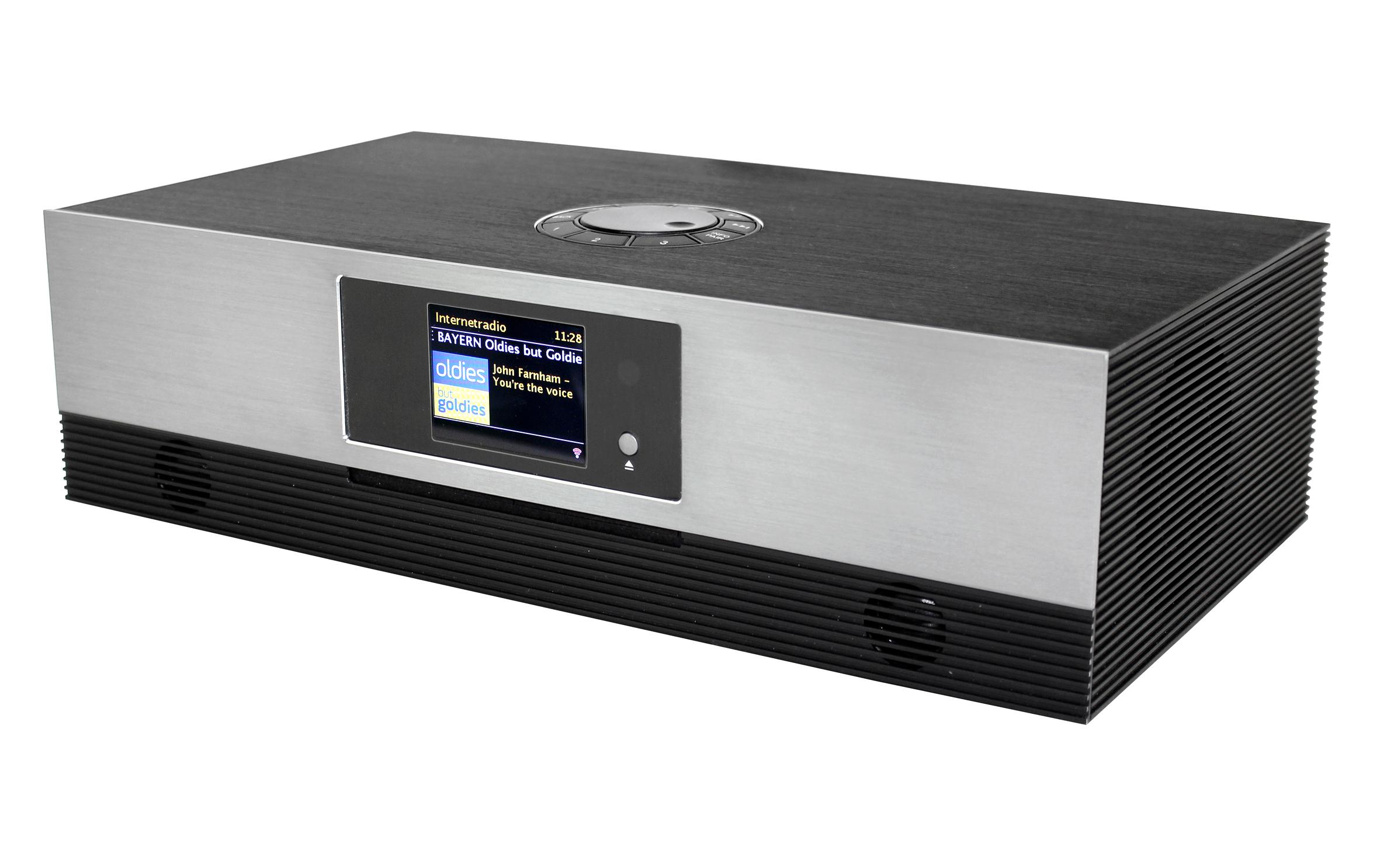 Internet Radio ICD2080SW Grau<br>Stereo Musikcenter mit Internet/DAB+/UKW-Radio und CD/USB