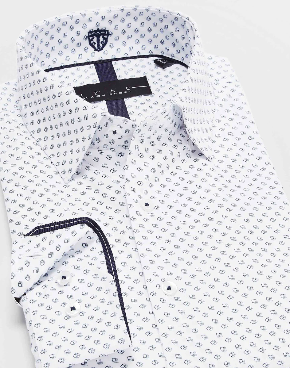 Chemise imprimée blanc