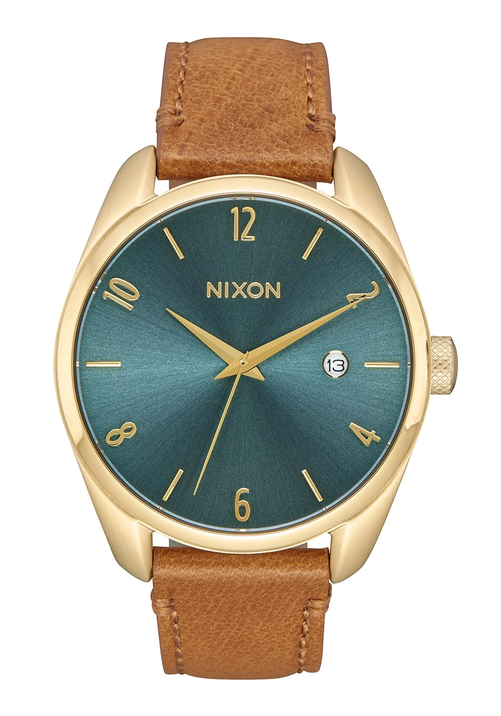 Nixon The Bullet Leather Light Gold / Turquoise A4732626