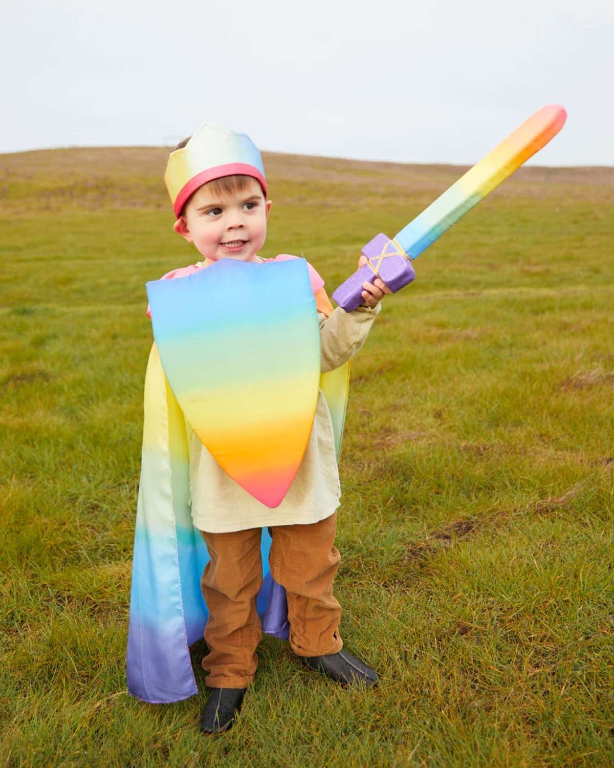 Lekeskjold av skum og silke – 40x24cm | Rainbow Shield