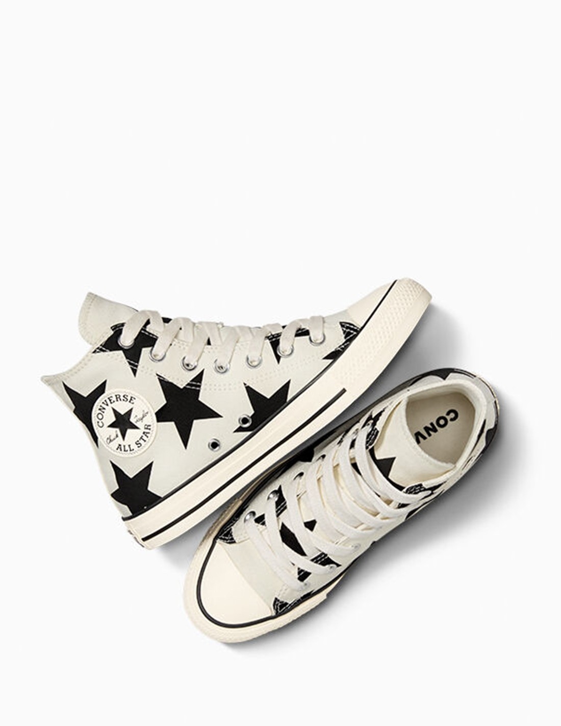 converse Sneakers Montantes Femme Ctas Hi Blanc/Noir Toile