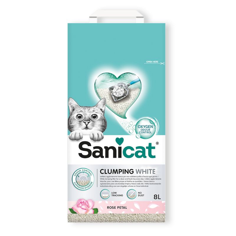 Litière Sanicat White Rose pour chat