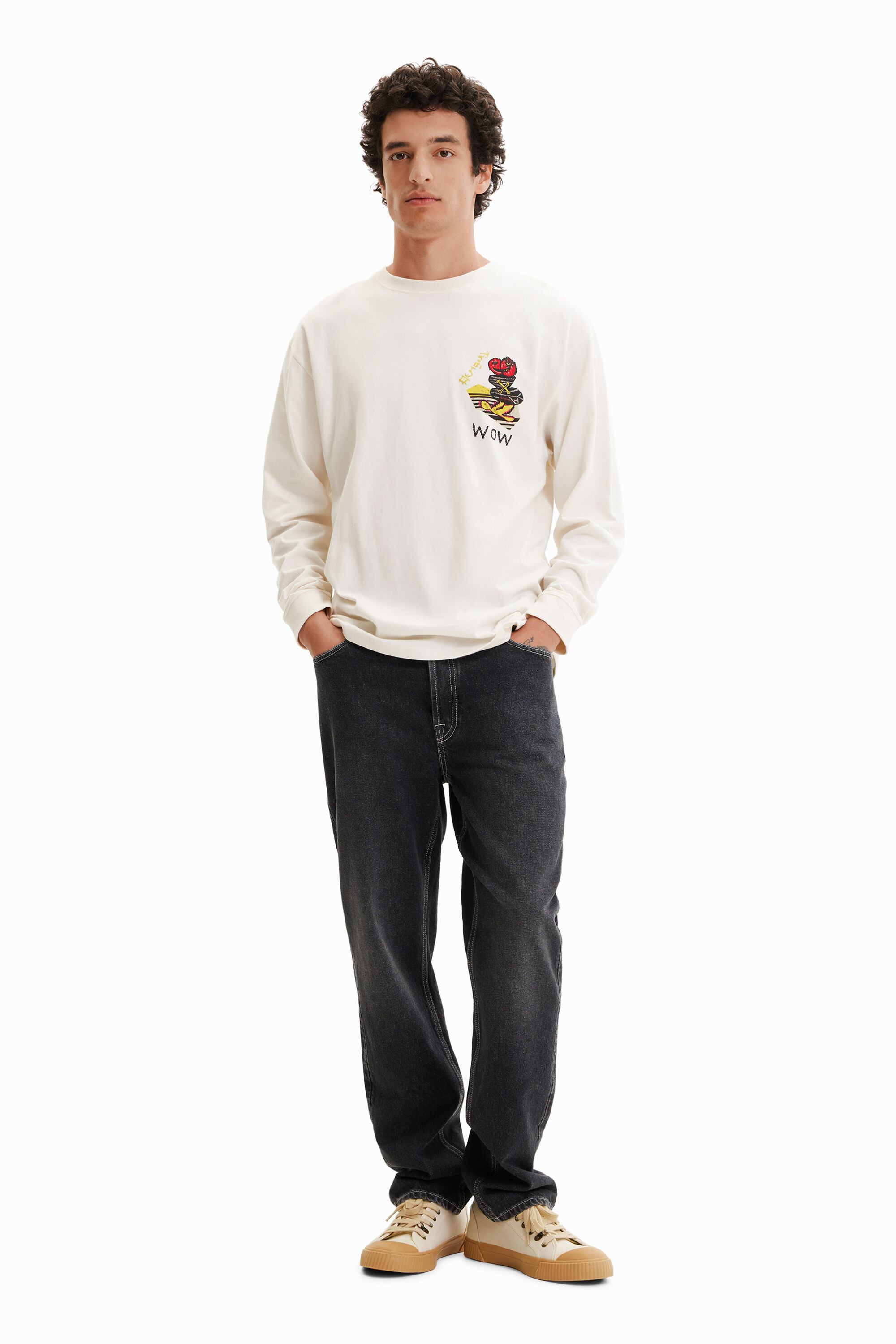 T-shirt manches longues dessin