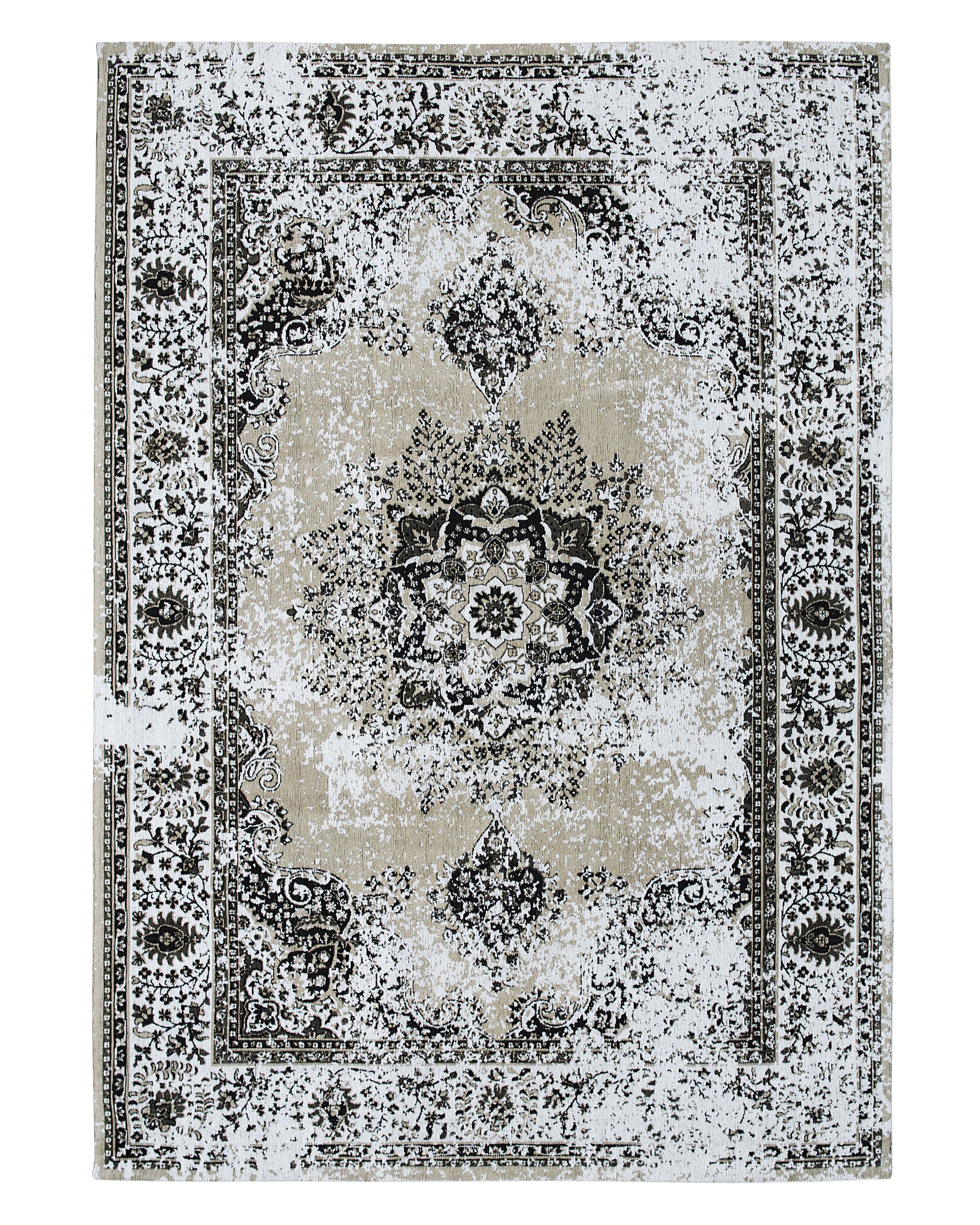 Vloerkleed ALMUS Grijs 140 x 200 cm Katoen