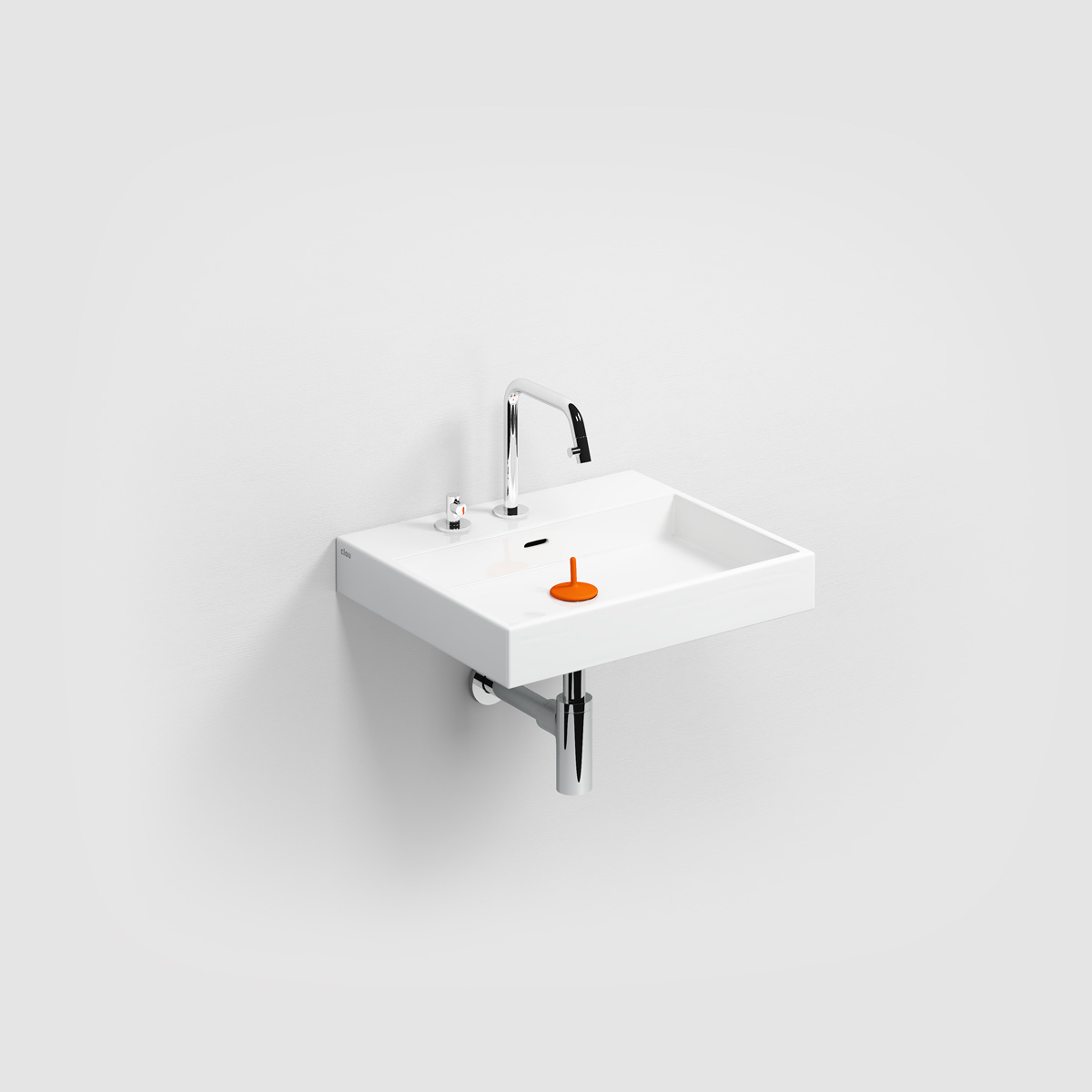 Clou Wash Me keramische wastafel 50cm wit glans