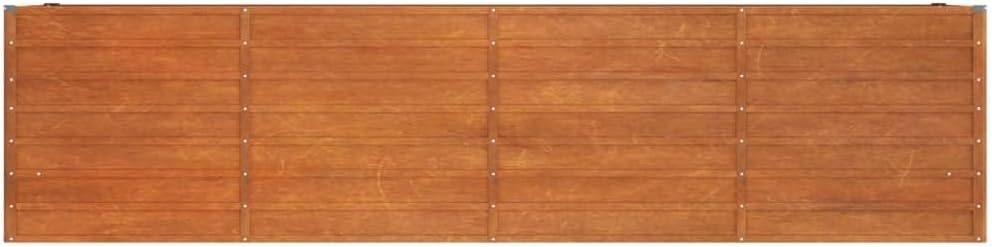 Kangmusi Hochbeet Rostig 320x40x77 cm Cortenstahl, 151957
