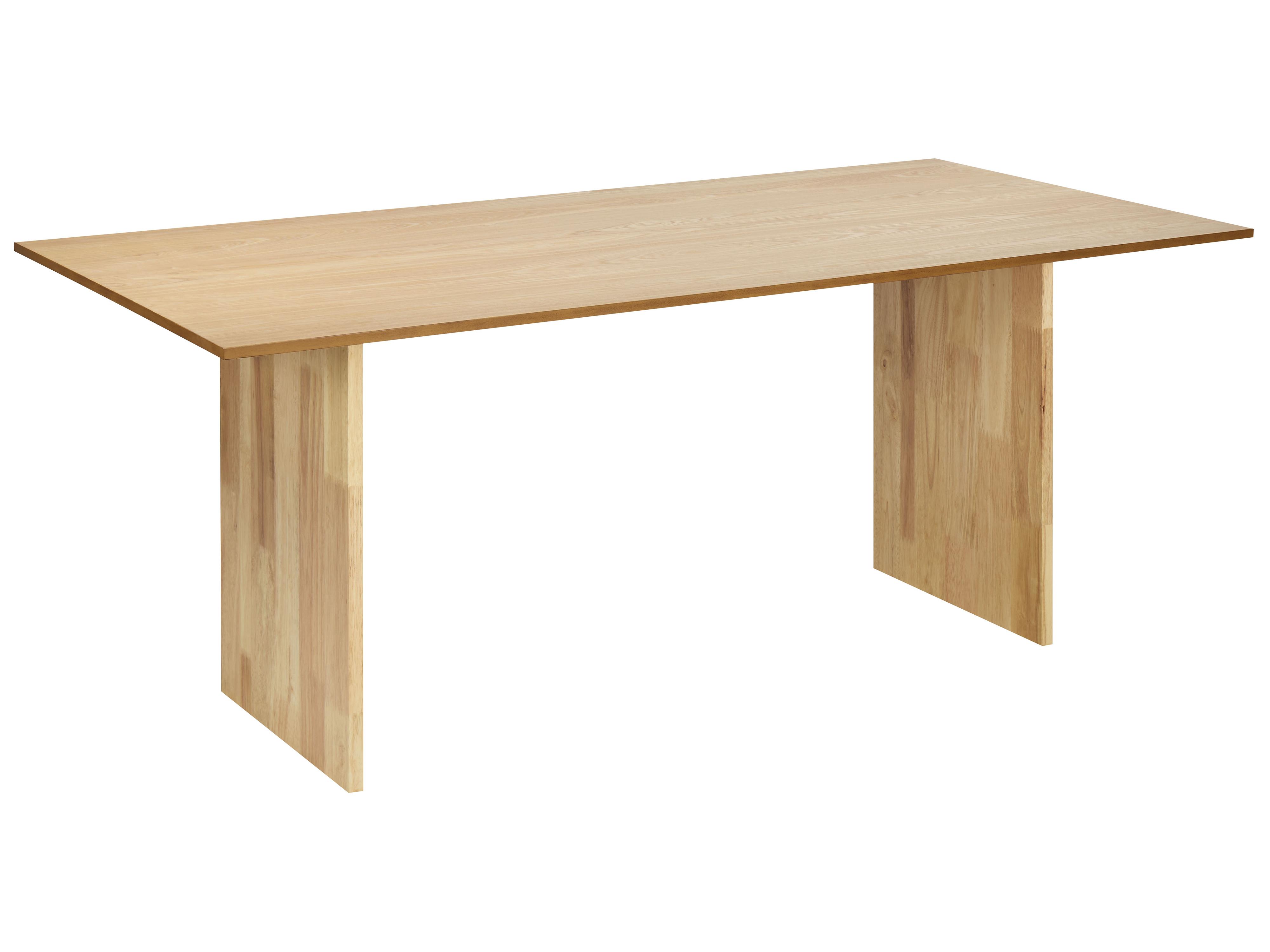 Eettafel MOORA Natuurlijk essenhout 90 cm 180 cm