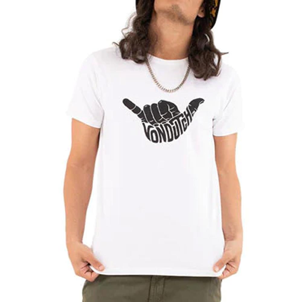 Von Dutch T-shirt Blanc Homme Von Dutch SIGN