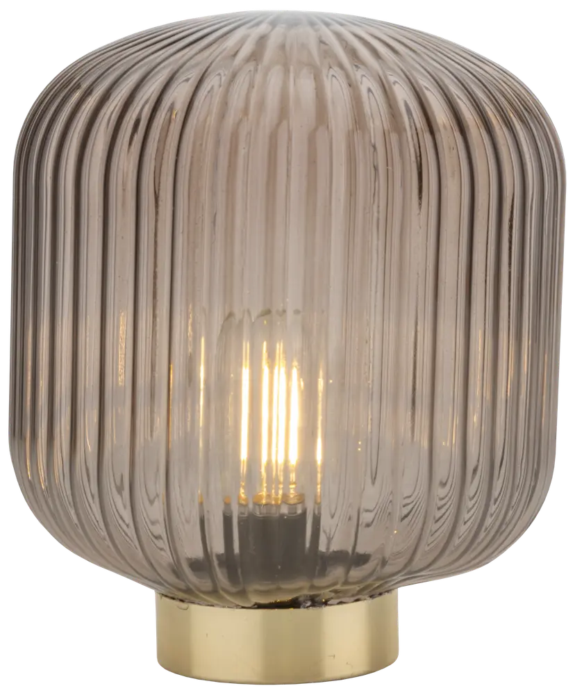 Bordlampe i glas - assorterede farver