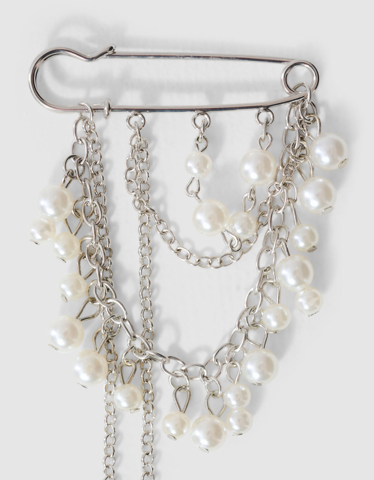 Mixed Clip Broche Zilver