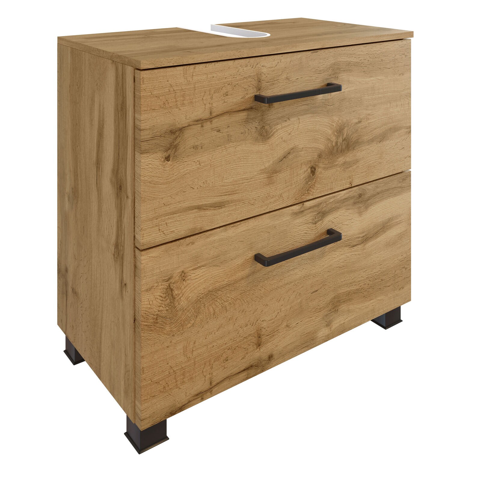 Unterbeckenschrank Limburg braun B/H/T 60x55x35 cm