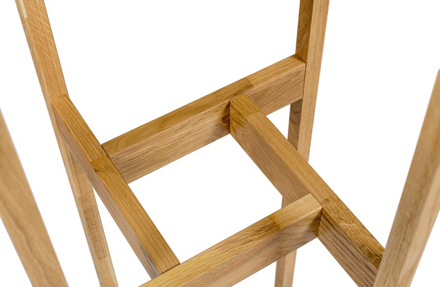 andas Garderobenständer im skandinavian Design, aus keilverzinkter massiver Eiche, FSC®