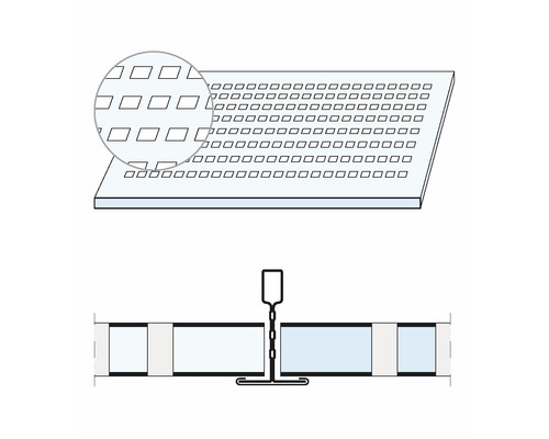 Knauf gipsplaat plafond Cleneo Plaza Cubus 625 x 625 x 12,5 mm Verpakking = 8 stuks