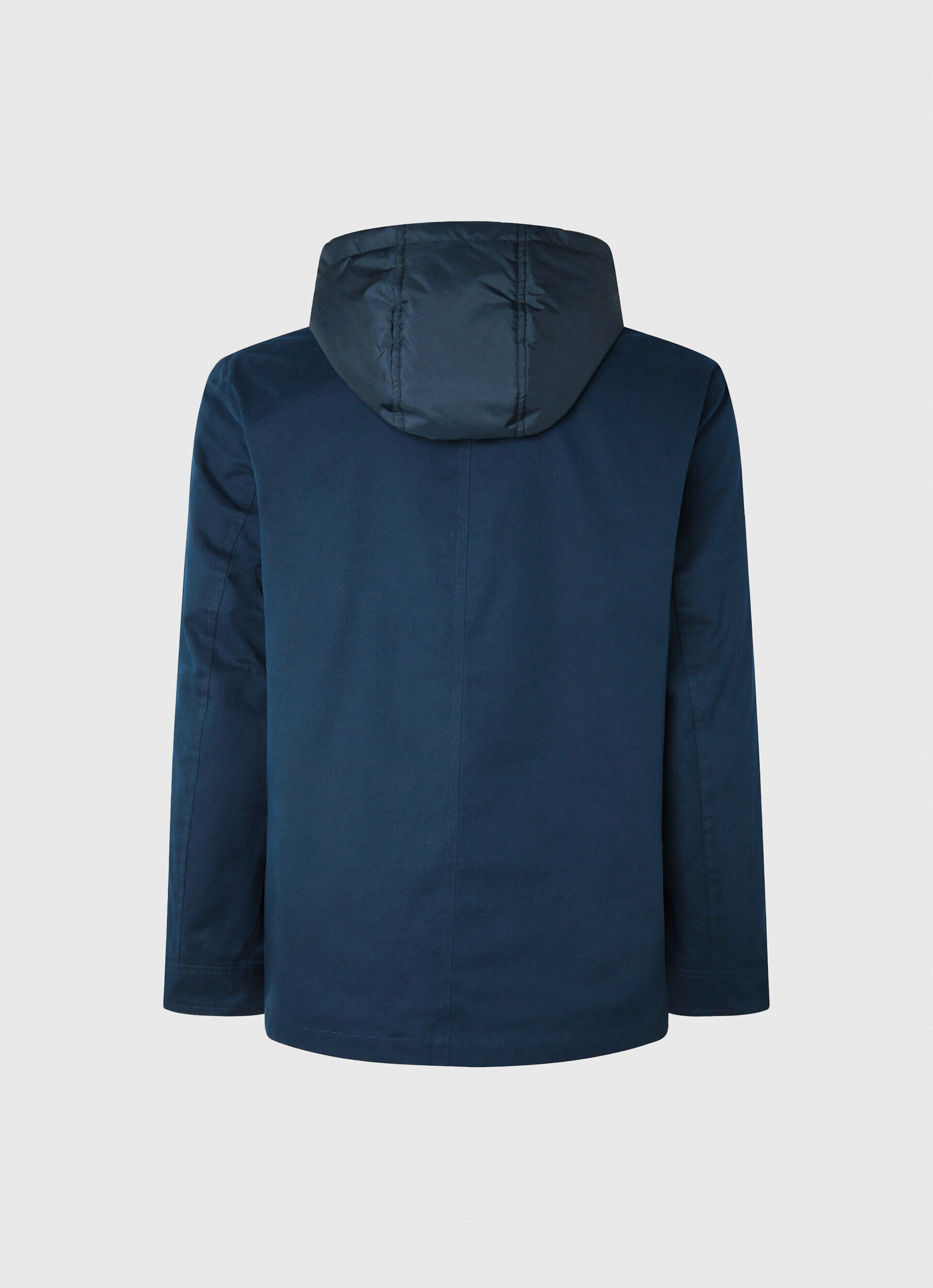 Parka curta com peitilho removível - Azul Dulwich