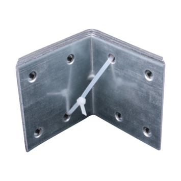 Versterkingshoek Verzinkt 50x50x40 mm - 4 Stuks