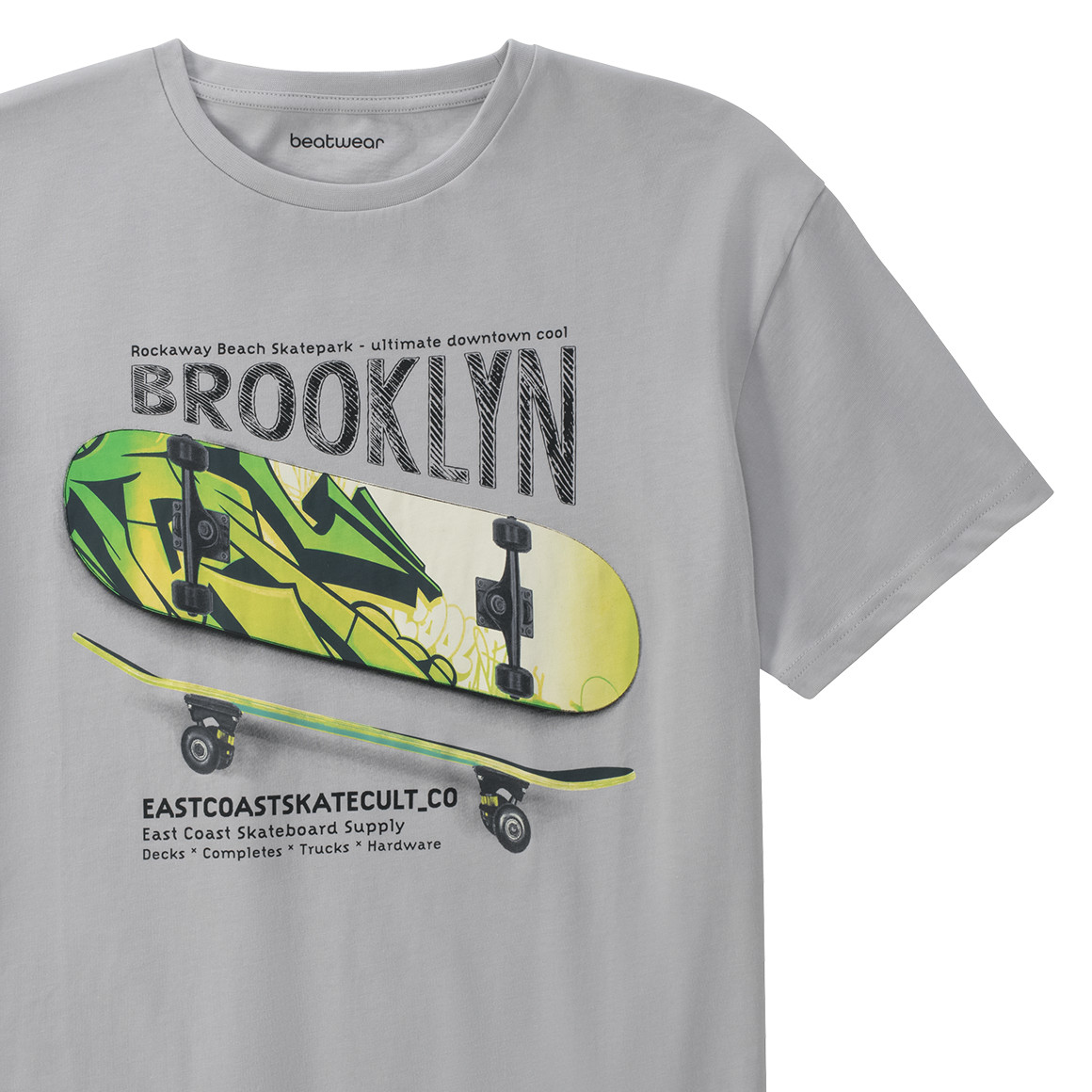 Beatwear Jungen T-Shirt mit Prints hellgrau