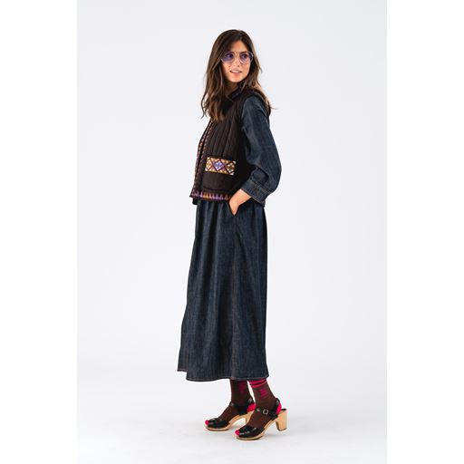 Lollys Laundry Cairo Vest, Washed Black, S