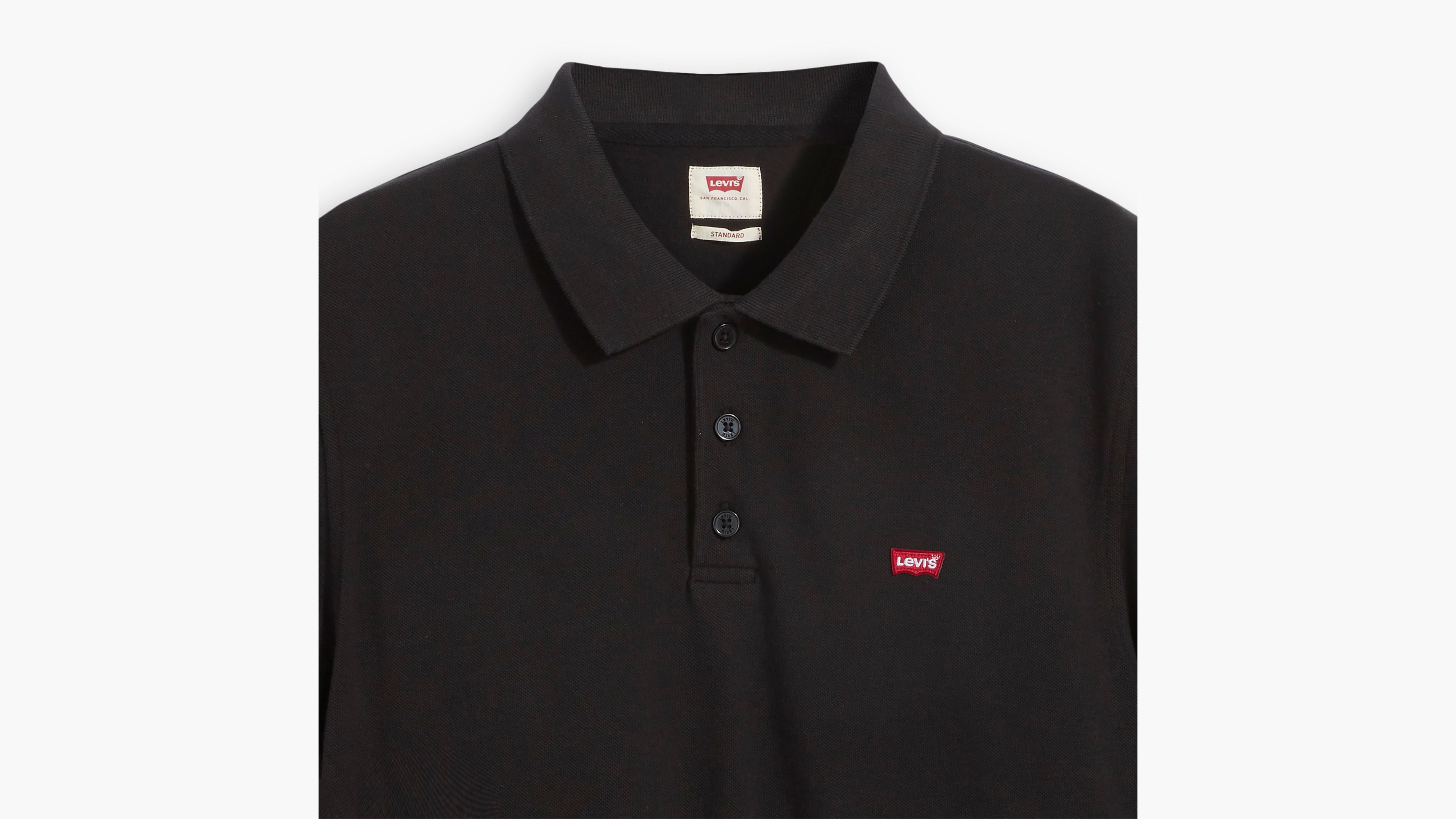 Polo griffé - Mineral Black - Noir