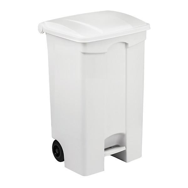 Conteneur mobile HACCP blanc à pédale 90 litres