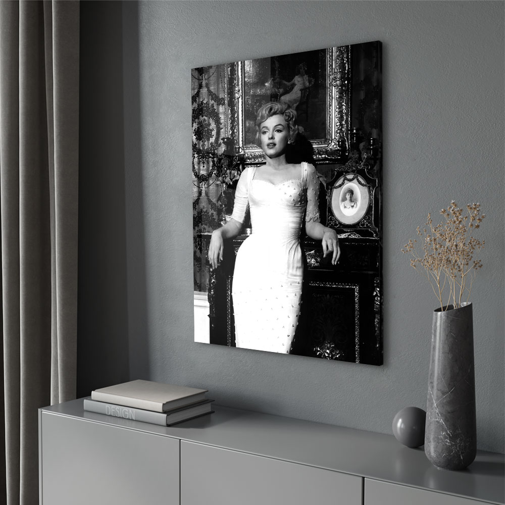 Walljar acrylglas schilderij - Marilyn Monroe Posing Acrylglas schilderij - 50 x 70 cm