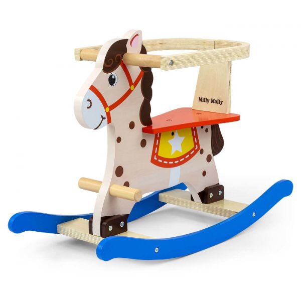Milly Mally Cavalo de Baloiço Lucky 12 Blue/red