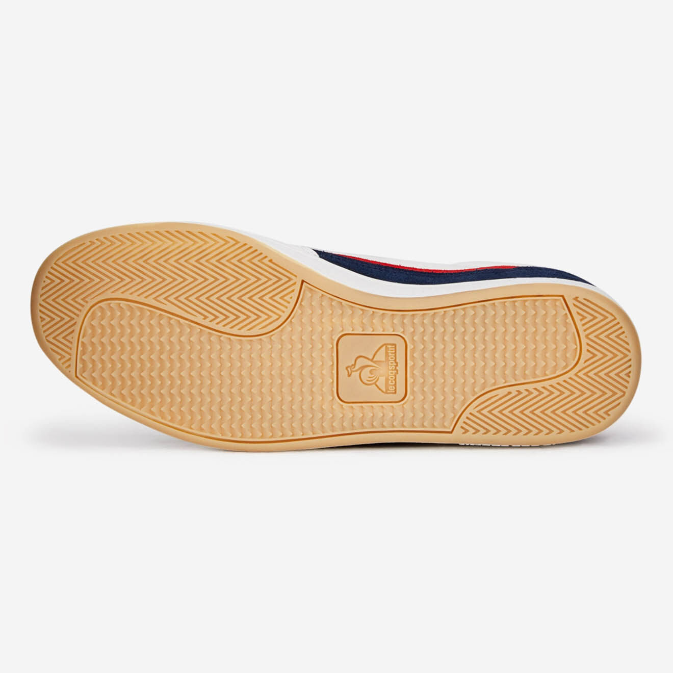 Le Coq Sportif Baskets en Cuir Courtclay blanc/marine/rouge