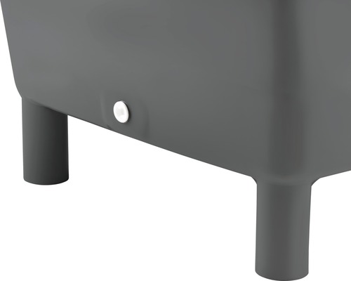 Craemer strooibak, zwart, 210 L